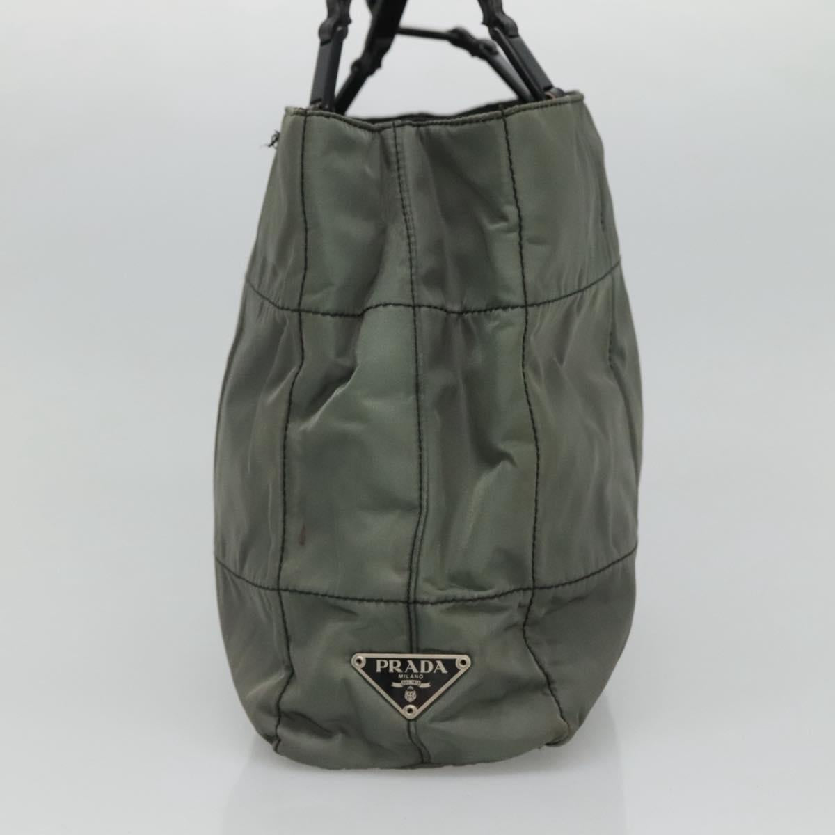 Prada Tessuto Grey Synthetic Tote Bag (Pre-Owned)