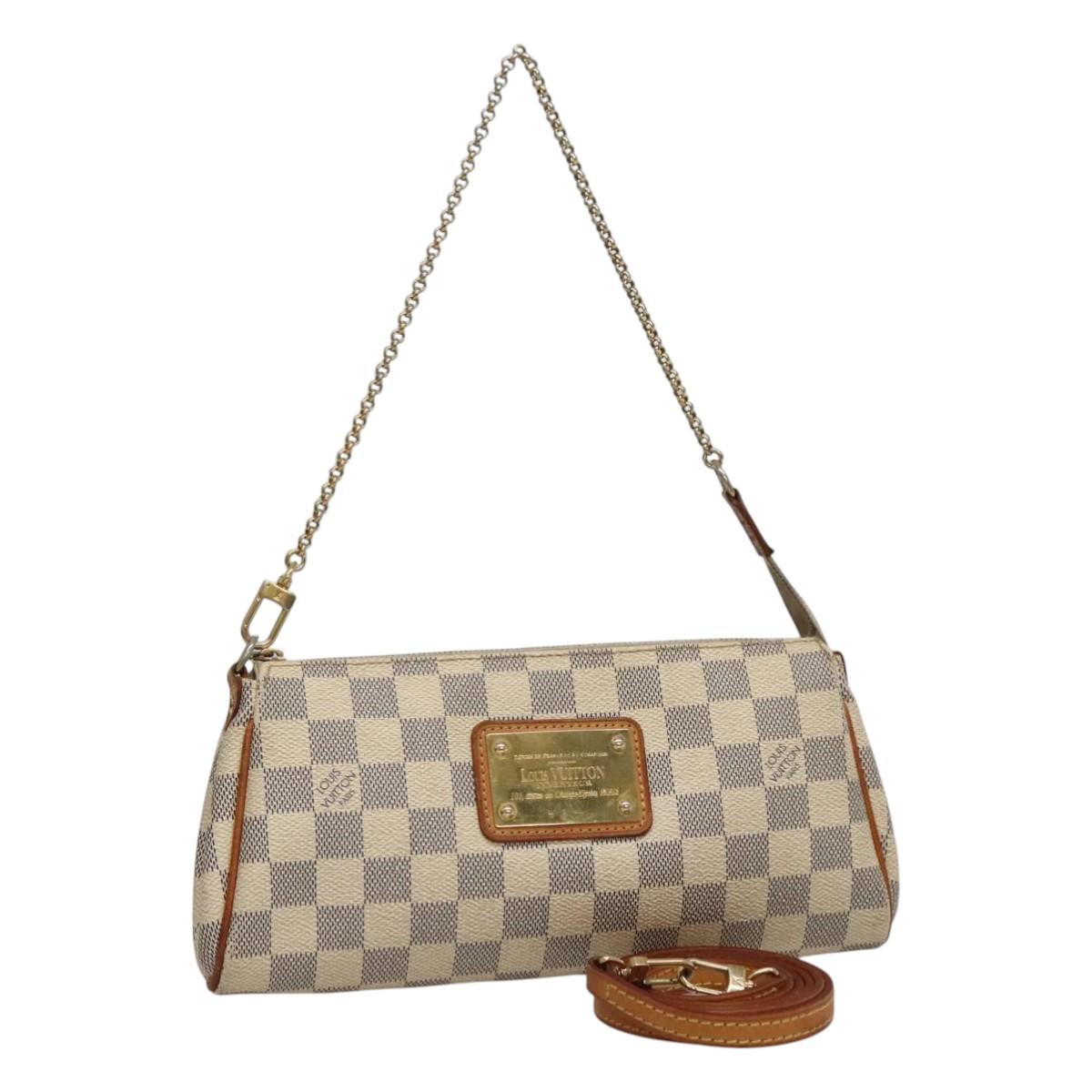 Louis Vuitton Eva White Canvas Shoulder Bag (Pre-Owned)