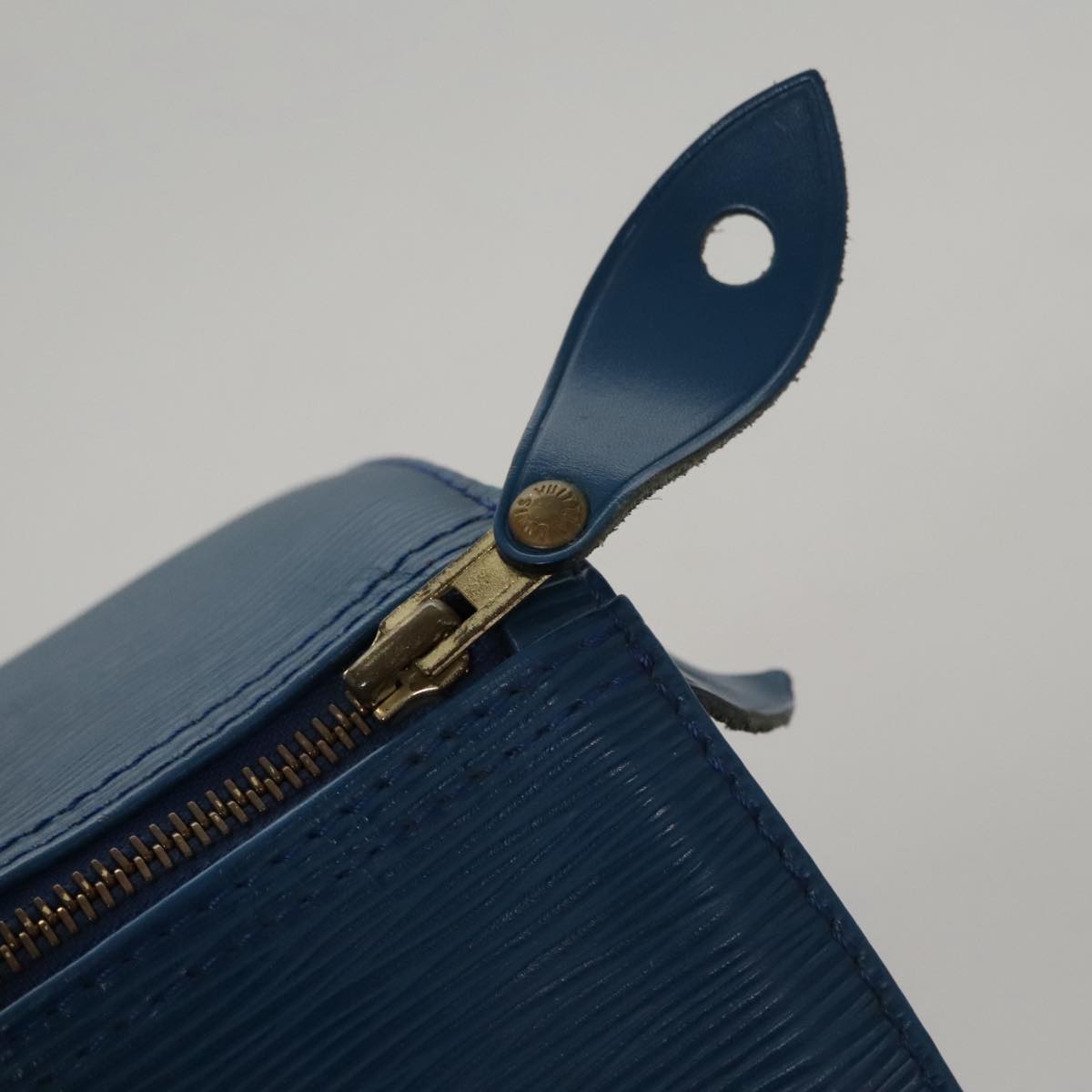 Louis Vuitton Speedy 30 Navy Leather Handbag (Pre-Owned)