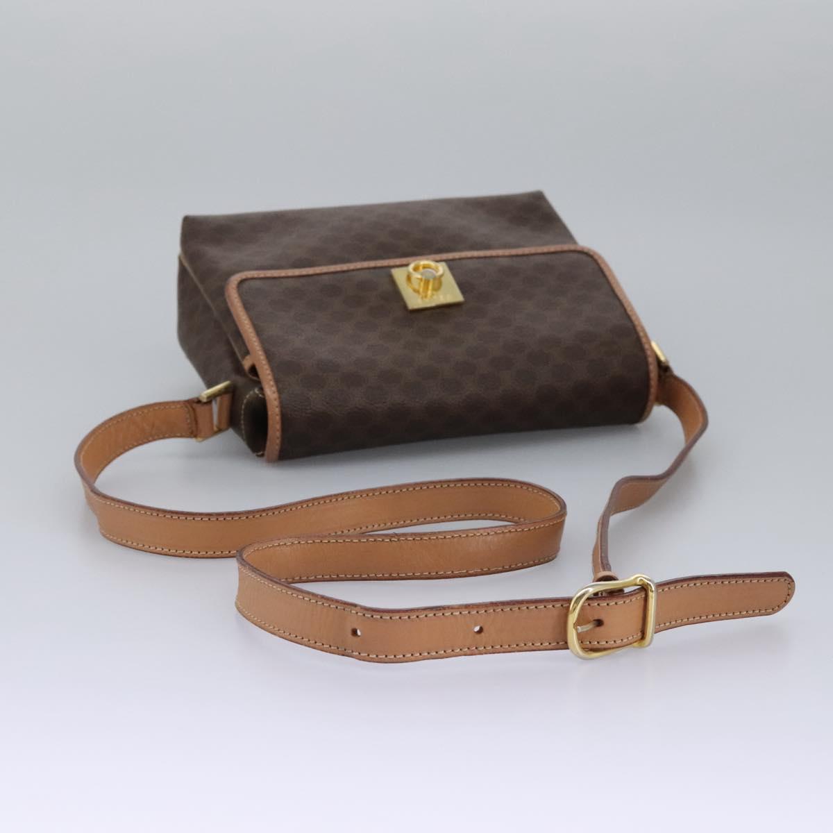 Céline Macadam Brown Canvas Shoulder Bag (Pre-Owned)