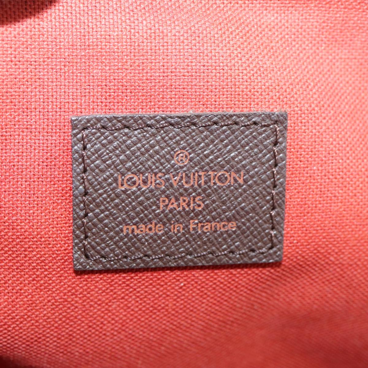 Louis Vuitton Belem Pm Brown Canvas Handbag (Pre-Owned)