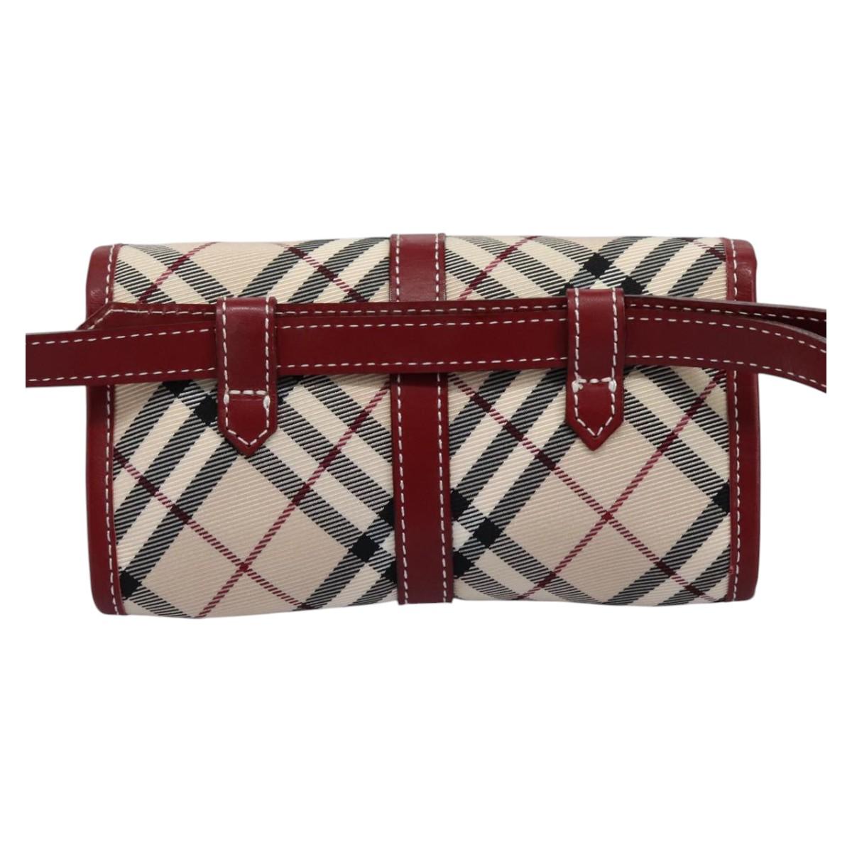 Burberry Blue Label Beige Canvas Shoulder Bag (Pre-Owned)