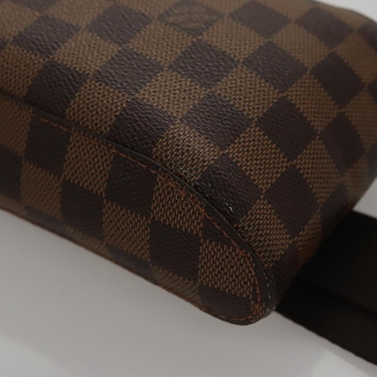 Louis Vuitton Geronimos Brown Canvas Shoulder Bag (Pre-Owned)