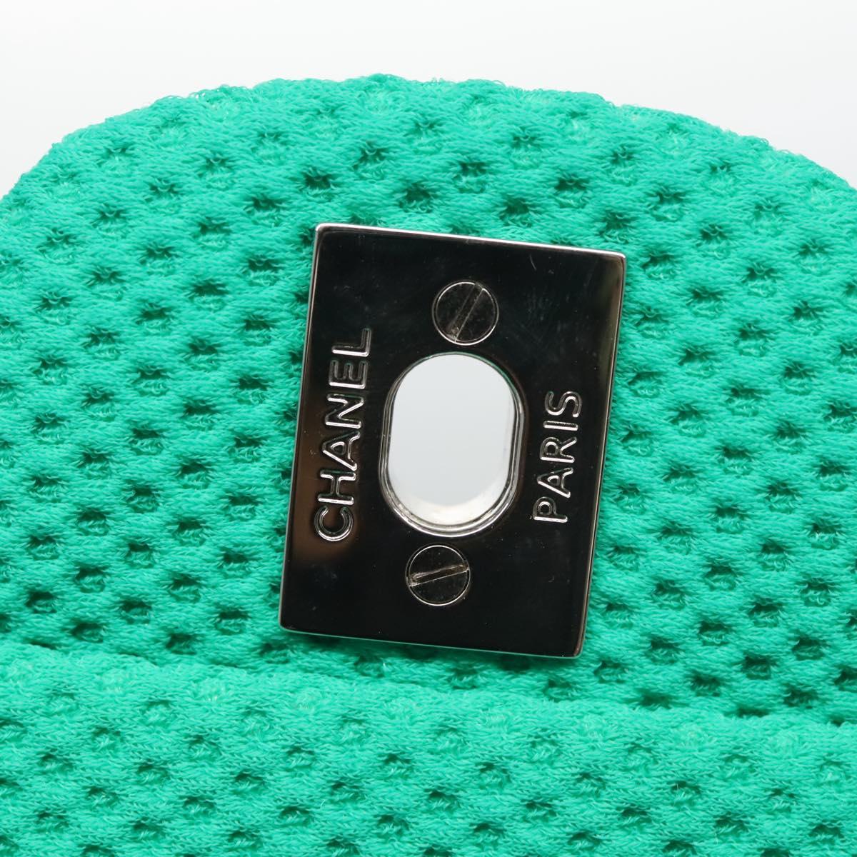 Chanel Green Cotton Shoulder Bag (Pre-Owned)