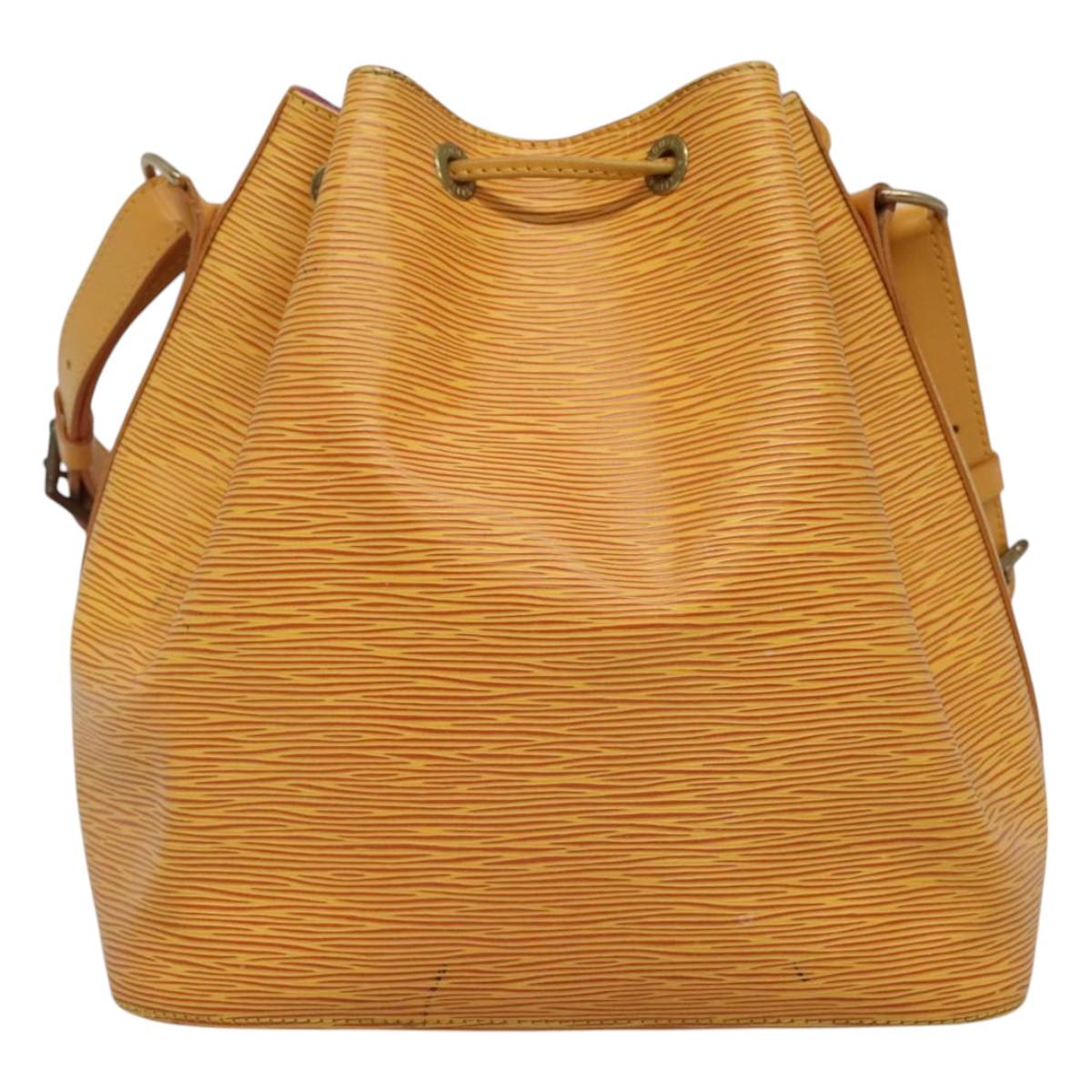 Louis Vuitton Noé Yellow Leather Shoulder Bag (Pre-Owned)