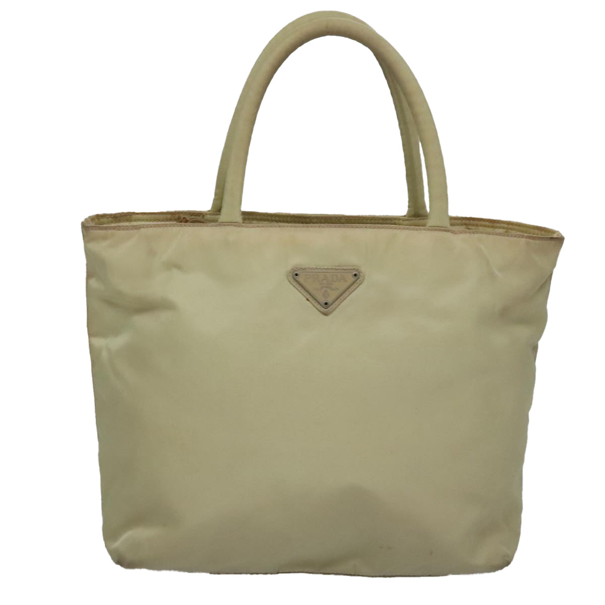 Prada Beige Synthetic Handbag (Pre-Owned)