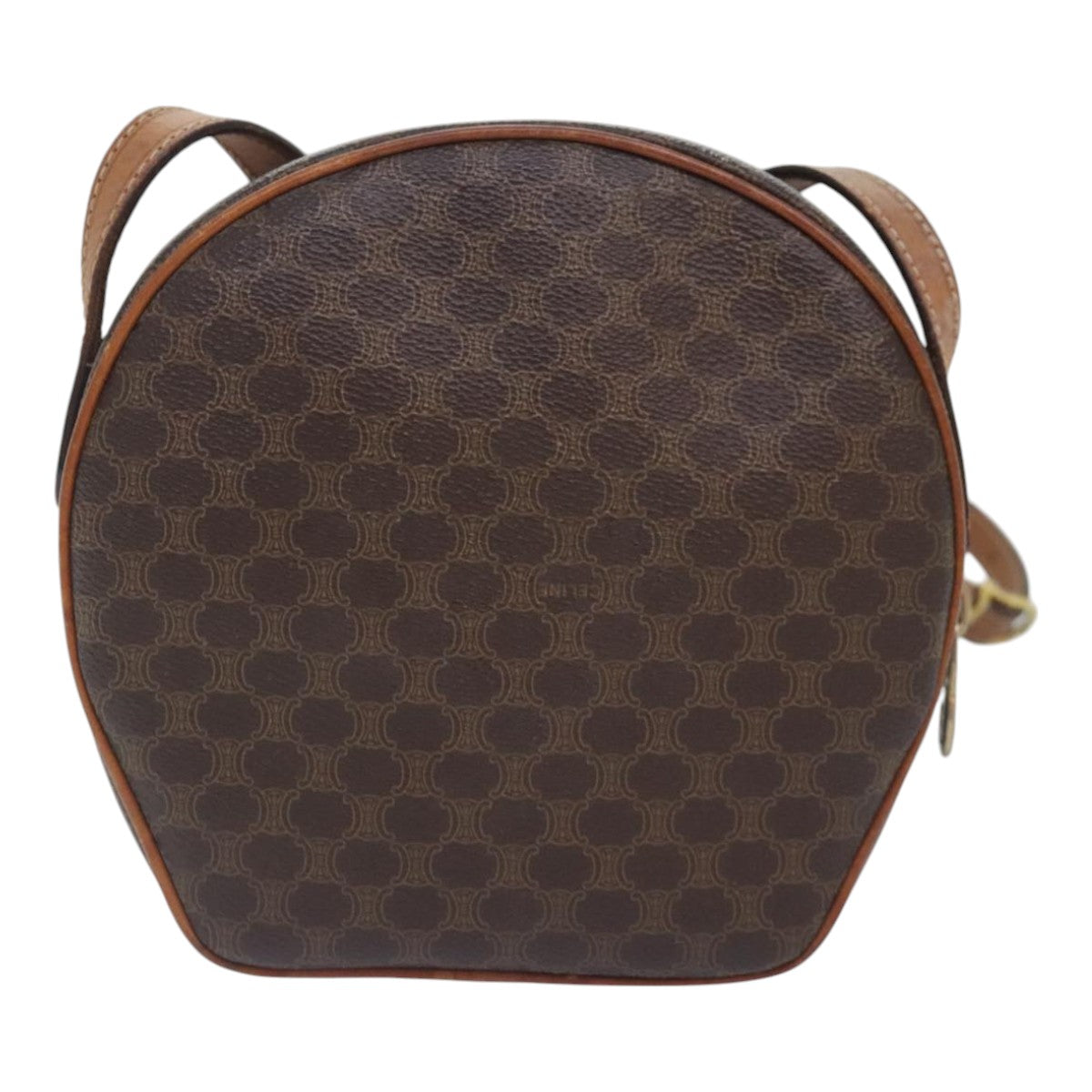 Céline Brown Canvas Shoulder Bag (Pre-Owned)