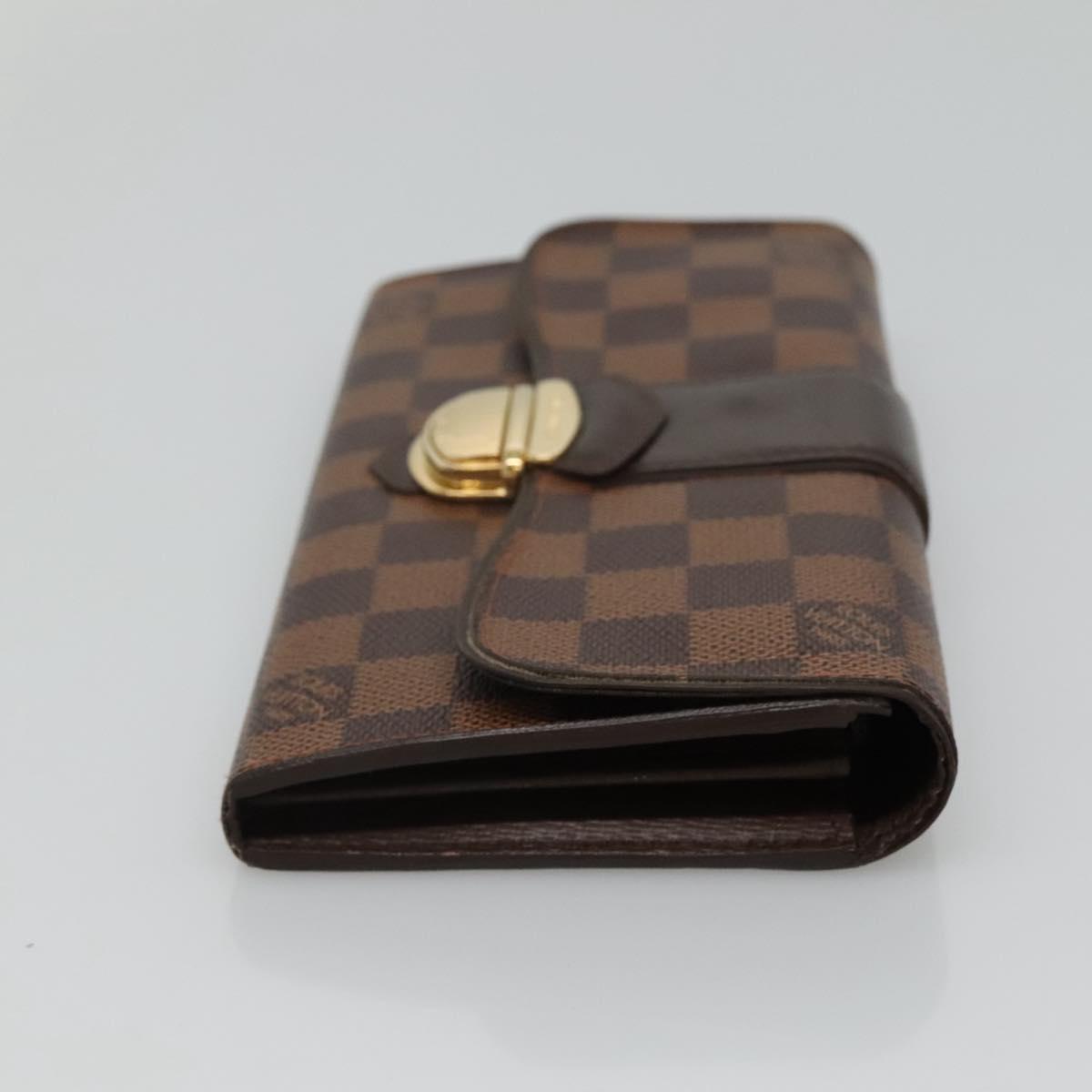 Louis Vuitton Sistina Brown Canvas Wallet (Pre-Owned)