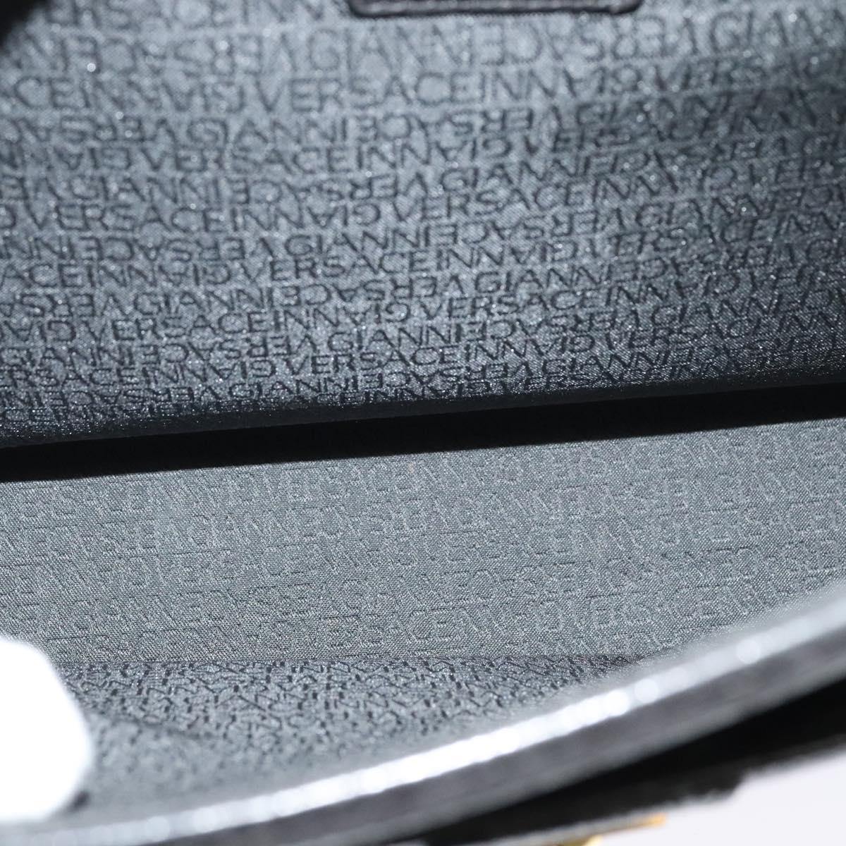 Versace Black Leather Briefcase Bag (Pre-Owned)