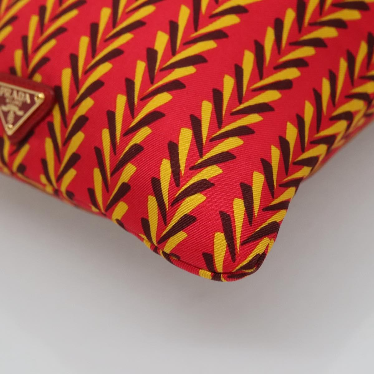 Prada Tessuto Red Silk Shoulder Bag (Pre-Owned)