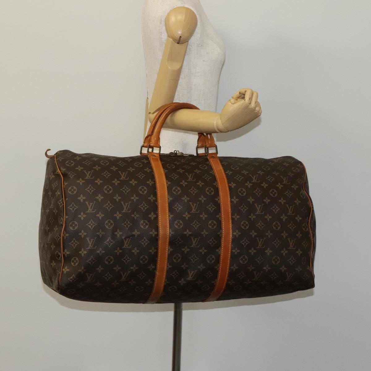 Louis Vuitton Keepall 60 Brown Canvas Travel Bag (Pre-Owned)