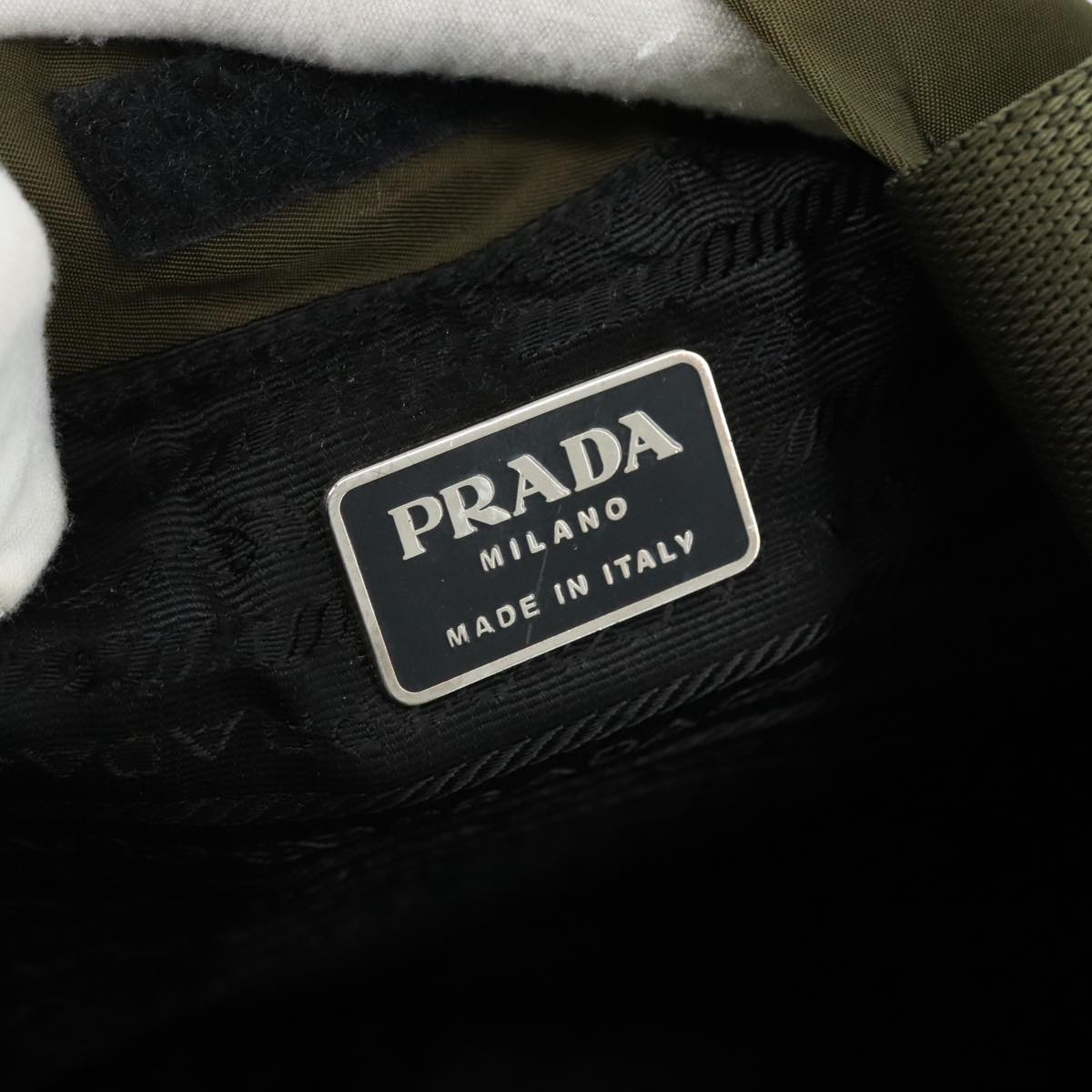 Prada Re-Nylon Khaki Synthetic Tote Bag (Pre-Owned)