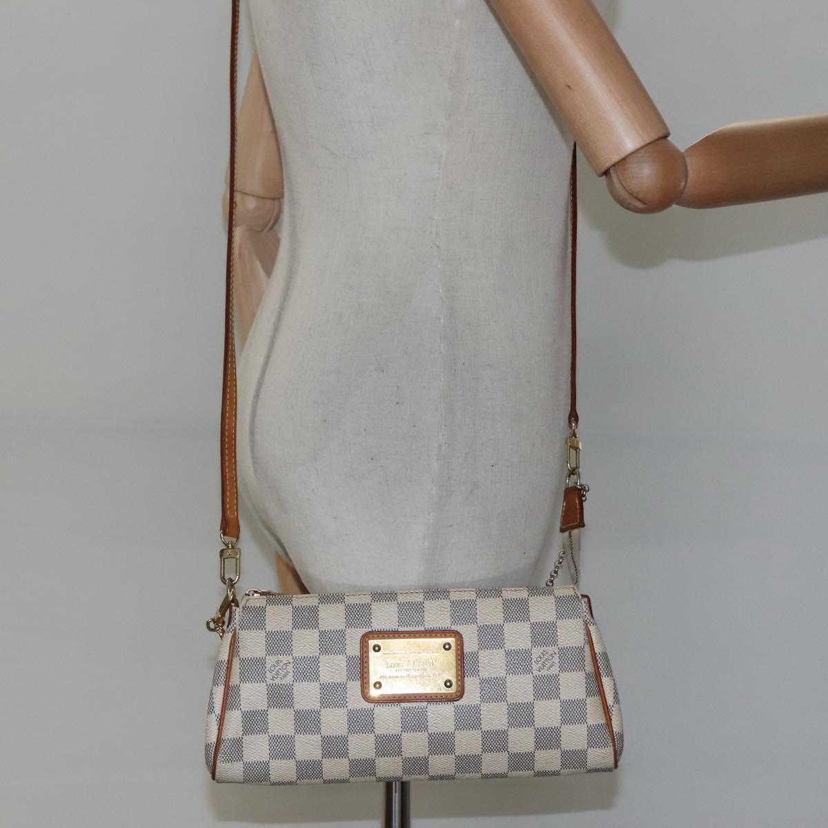 Louis Vuitton Eva White Canvas Shoulder Bag (Pre-Owned)