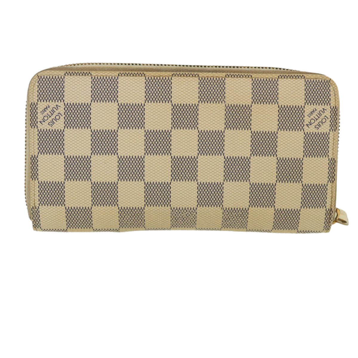 Louis Vuitton Zippy Wallet Turquoise Canvas Wallet (Pre-Owned)