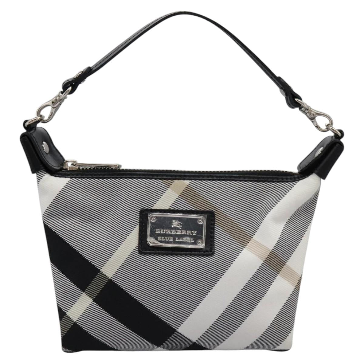 Burberry Nova Check Grey Canvas Clutch Bag (Pre-Owned)