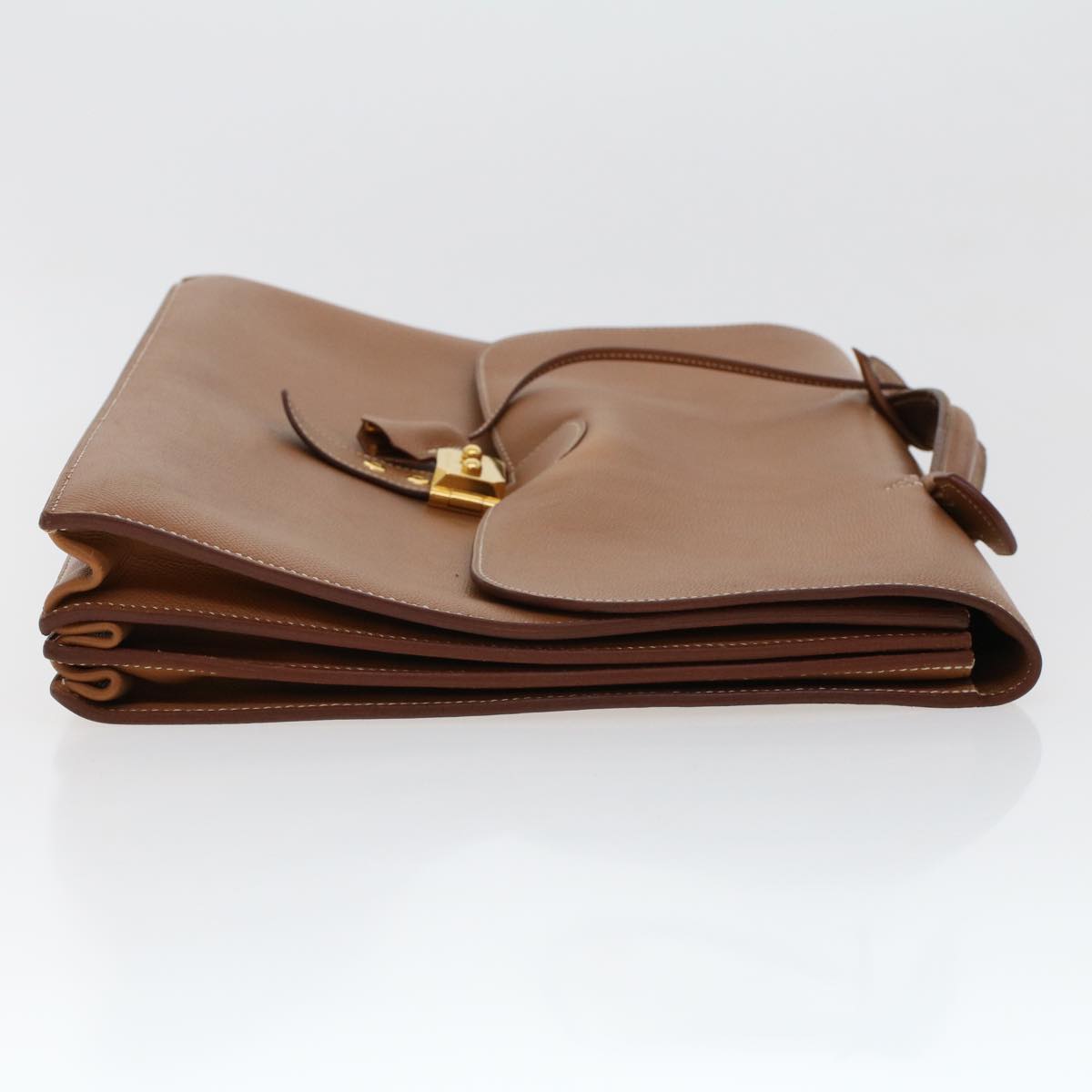 Hermès -- Brown Leather Briefcase Bag (Pre-Owned)