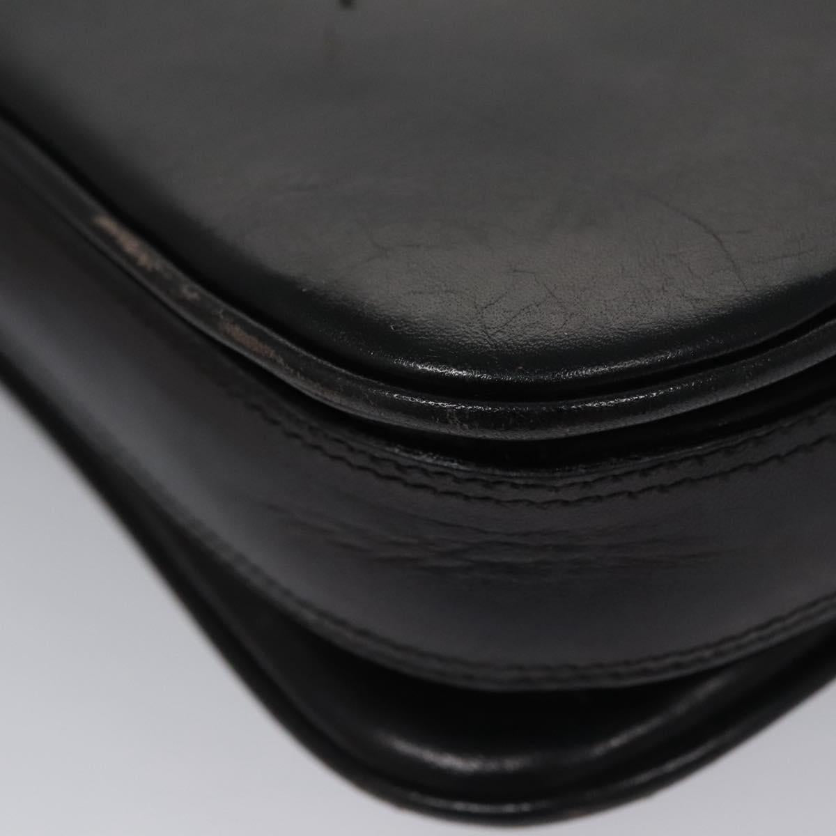 Bally Black Leather Shoulder Bag (Pre-Owned)