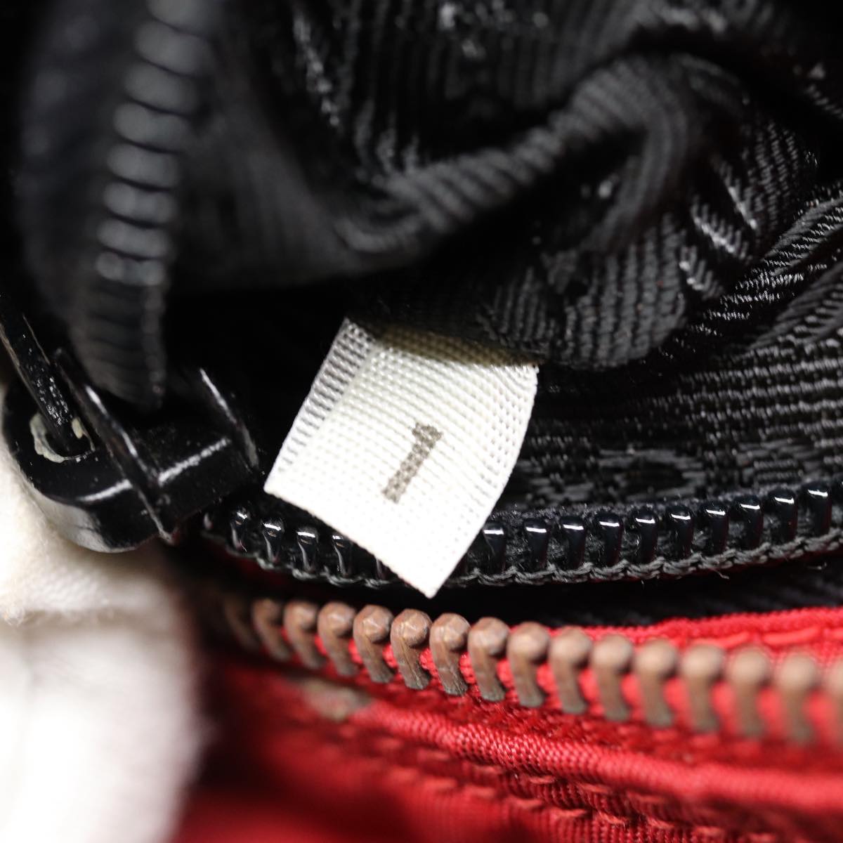 Prada Tessuto Red Synthetic Clutch Bag (Pre-Owned)