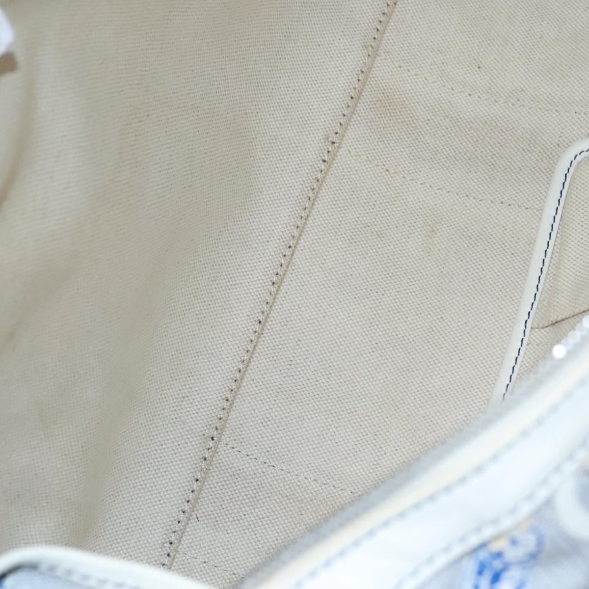 Céline Macadam Blue Canvas Handbag (Pre-Owned)