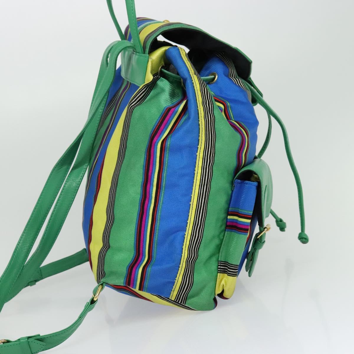 Versace Multicolour Nylon Backpack Bag (Pre-Owned)