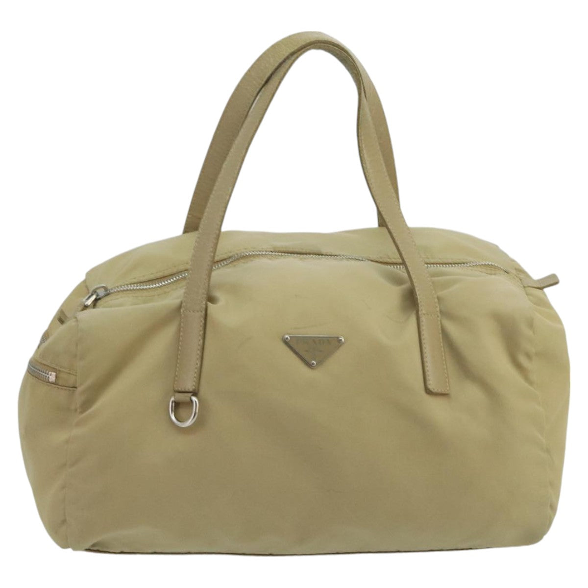 Prada Re-Nylon Beige Synthetic Handbag (Pre-Owned)