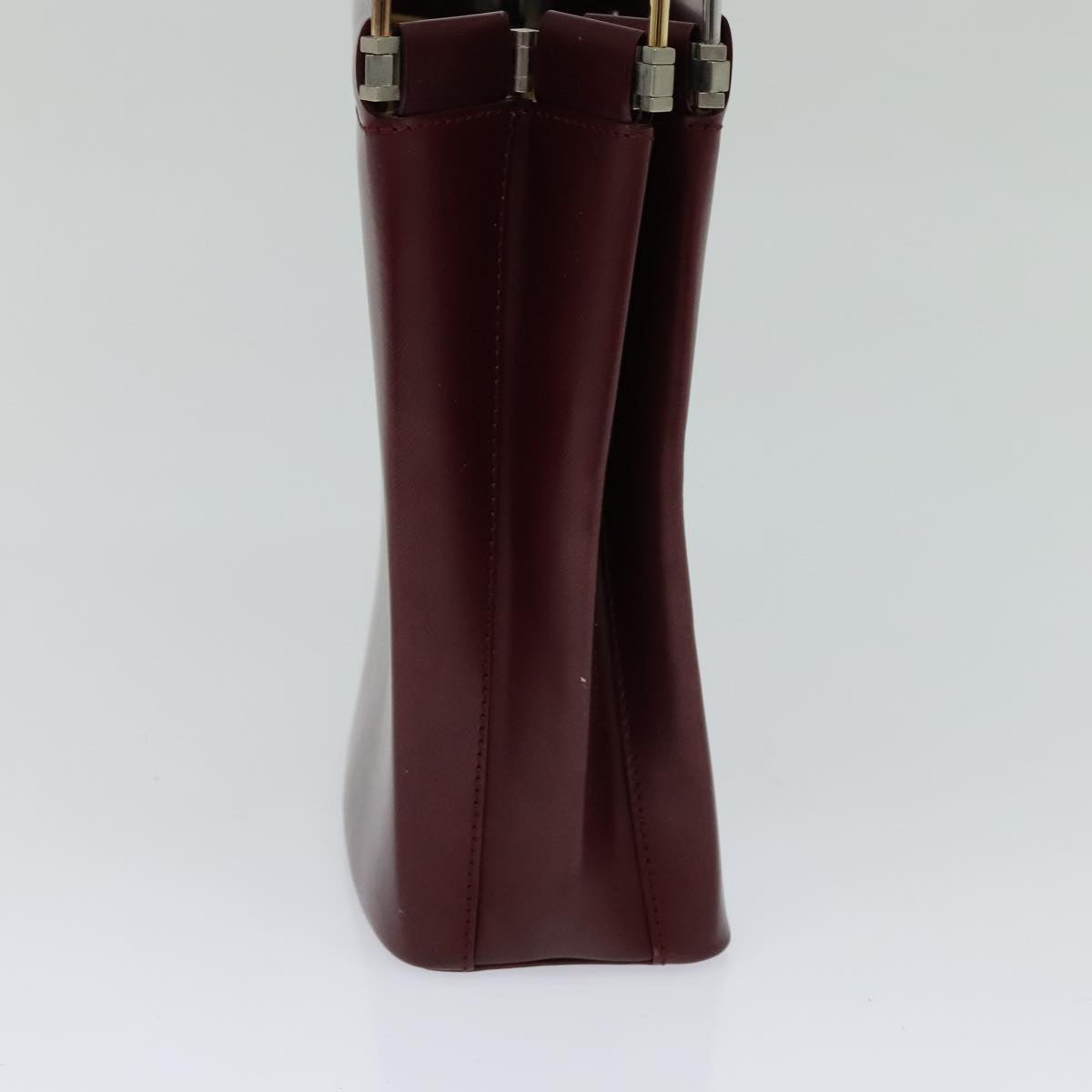 Cartier Trinity Burgundy Leather Handbag (Pre-Owned)