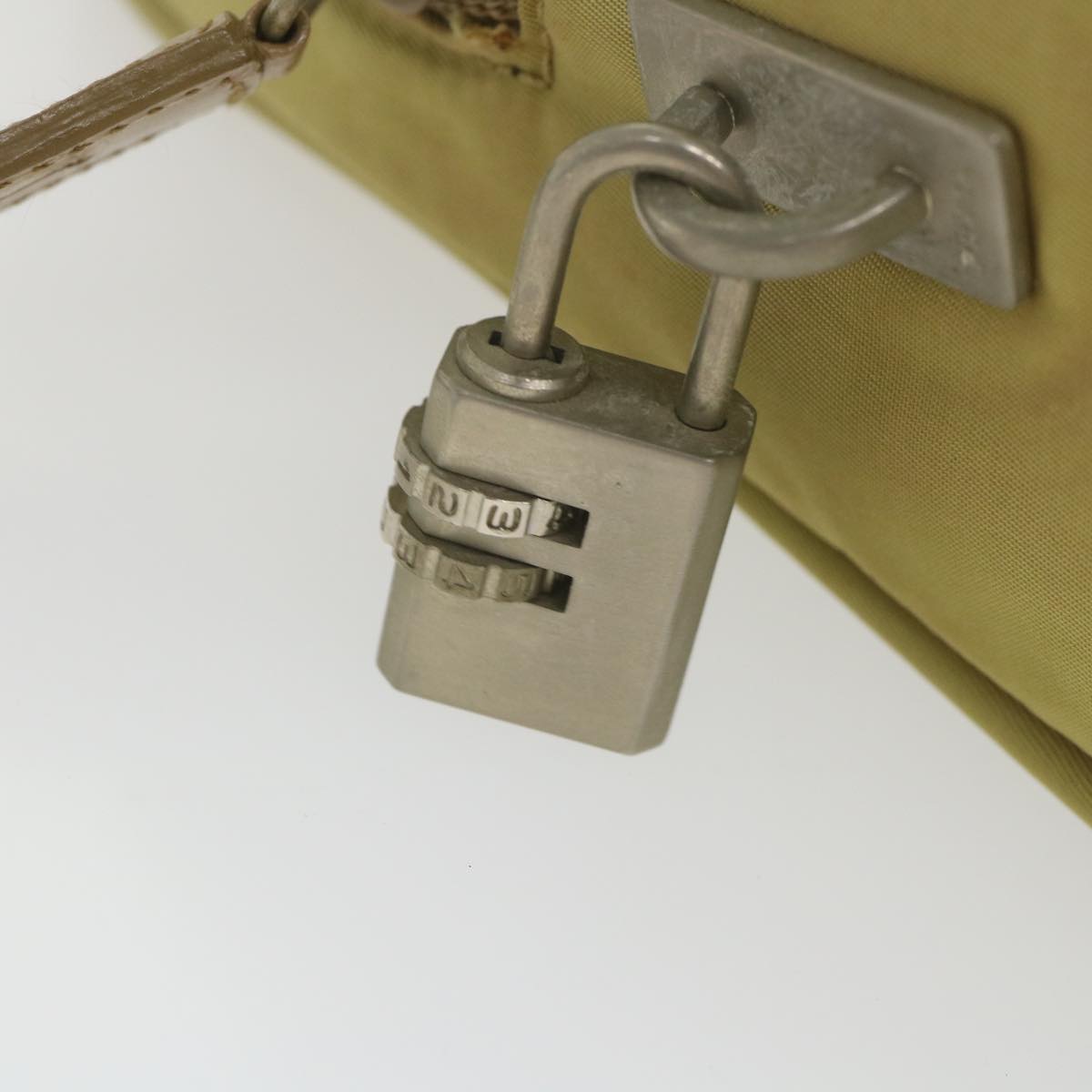 Prada Beige Synthetic Handbag (Pre-Owned)