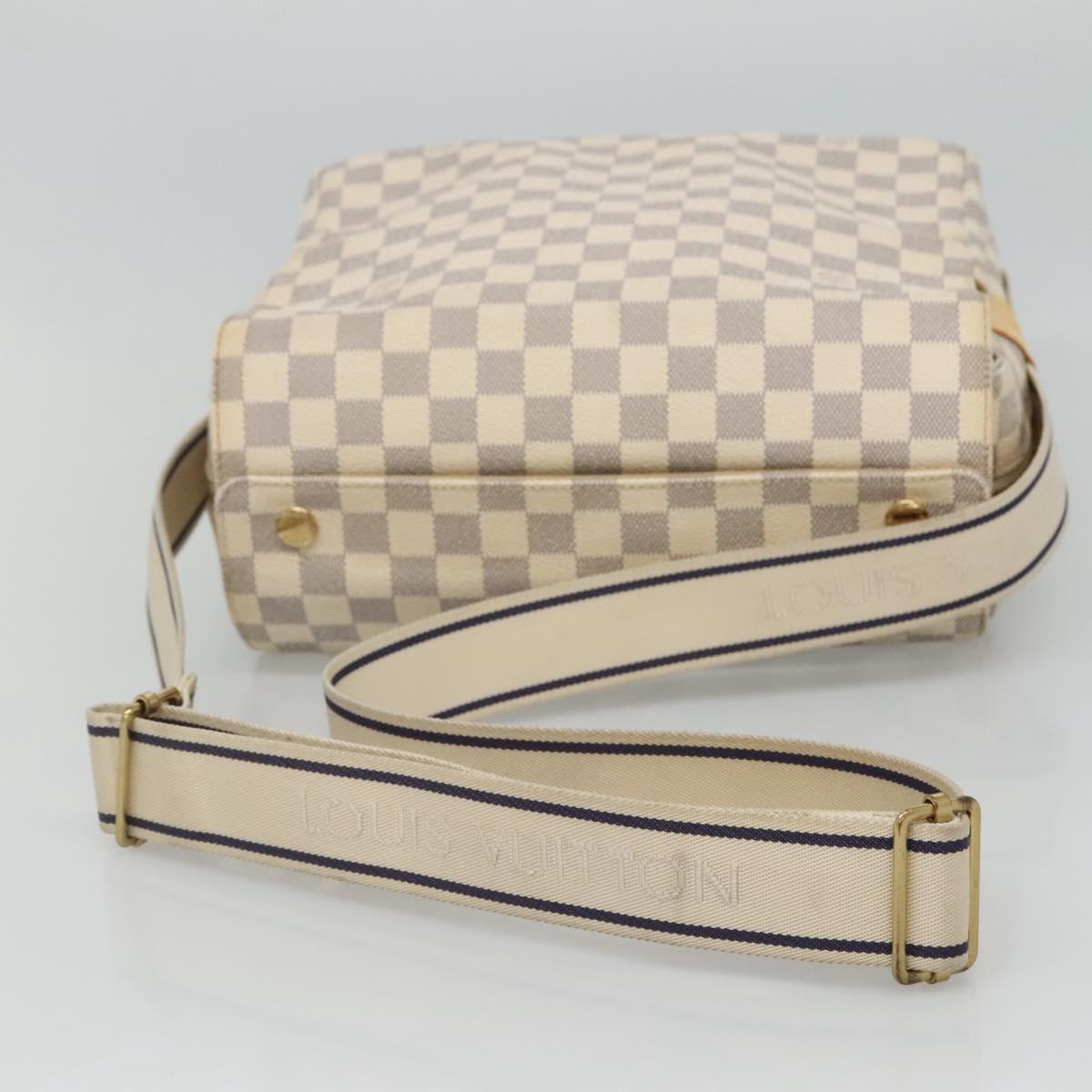Louis Vuitton Naviglio Beige Canvas Shoulder Bag (Pre-Owned)