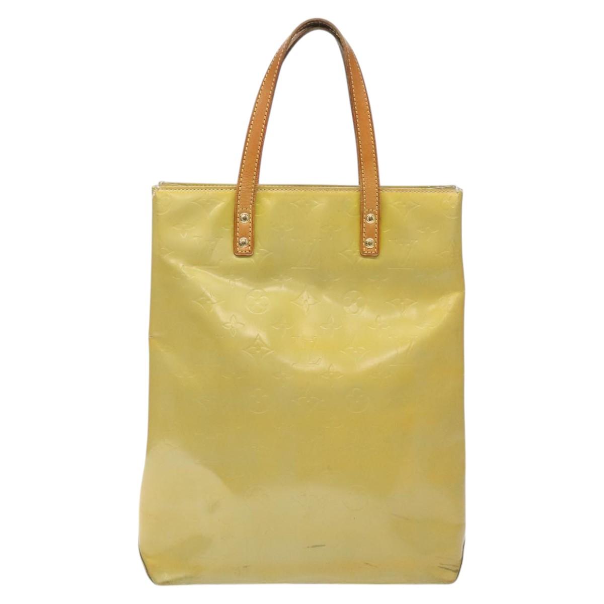 Louis Vuitton Reade Yellow Patent Leather Handbag (Pre-Owned)