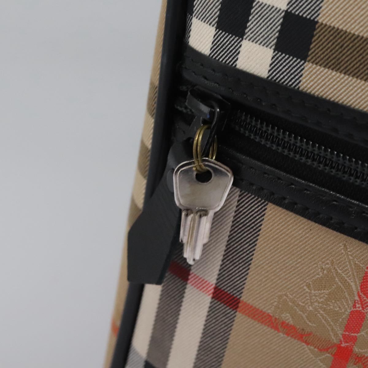 Burberry Nova Check Beige Canvas Travel Bag (Pre-Owned)