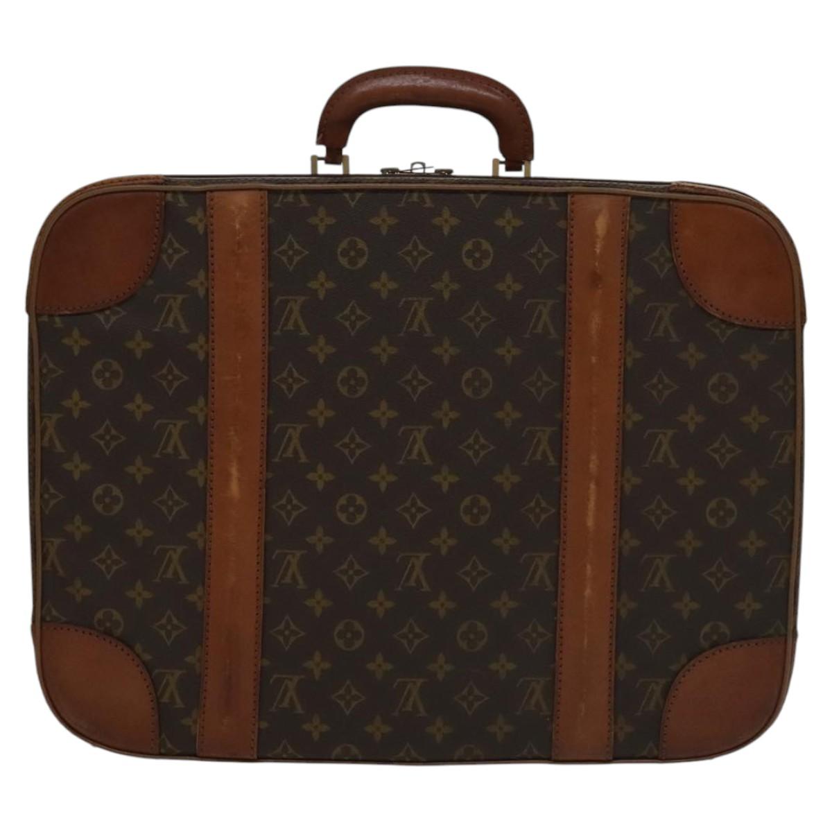Louis Vuitton Stratos Brown Canvas Travel Bag (Pre-Owned)