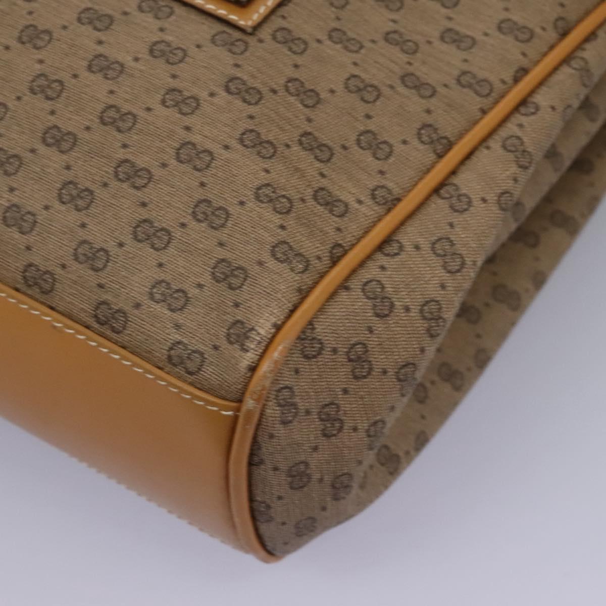 Gucci Micro Small Gg Canvas Beige Canvas Shoulder Bag (Pre-Owned)