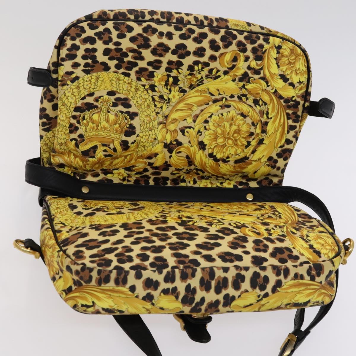 Versace - Yellow Canvas Shoulder Bag (Pre-Owned)