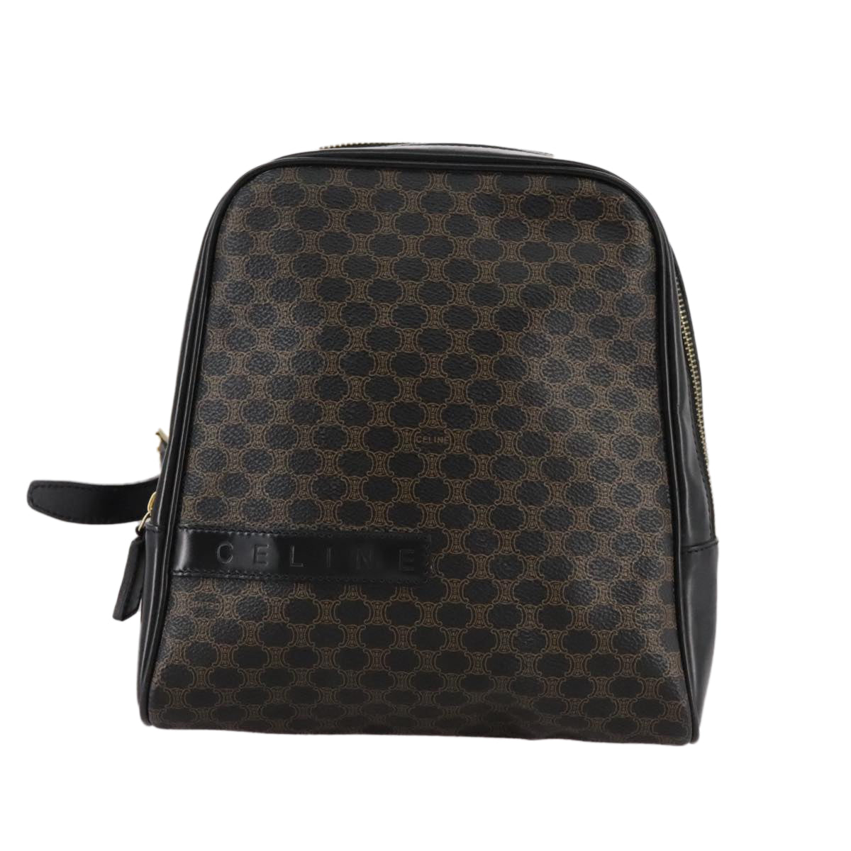 Céline Macadam Brown Canvas Backpack Bag (Pre-Owned)