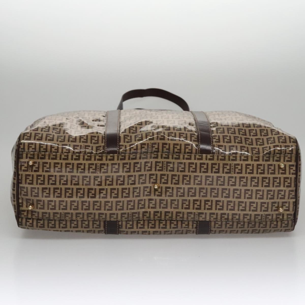 Fendi Zucchino Brown Canvas Travel Bag (Pre-Owned)