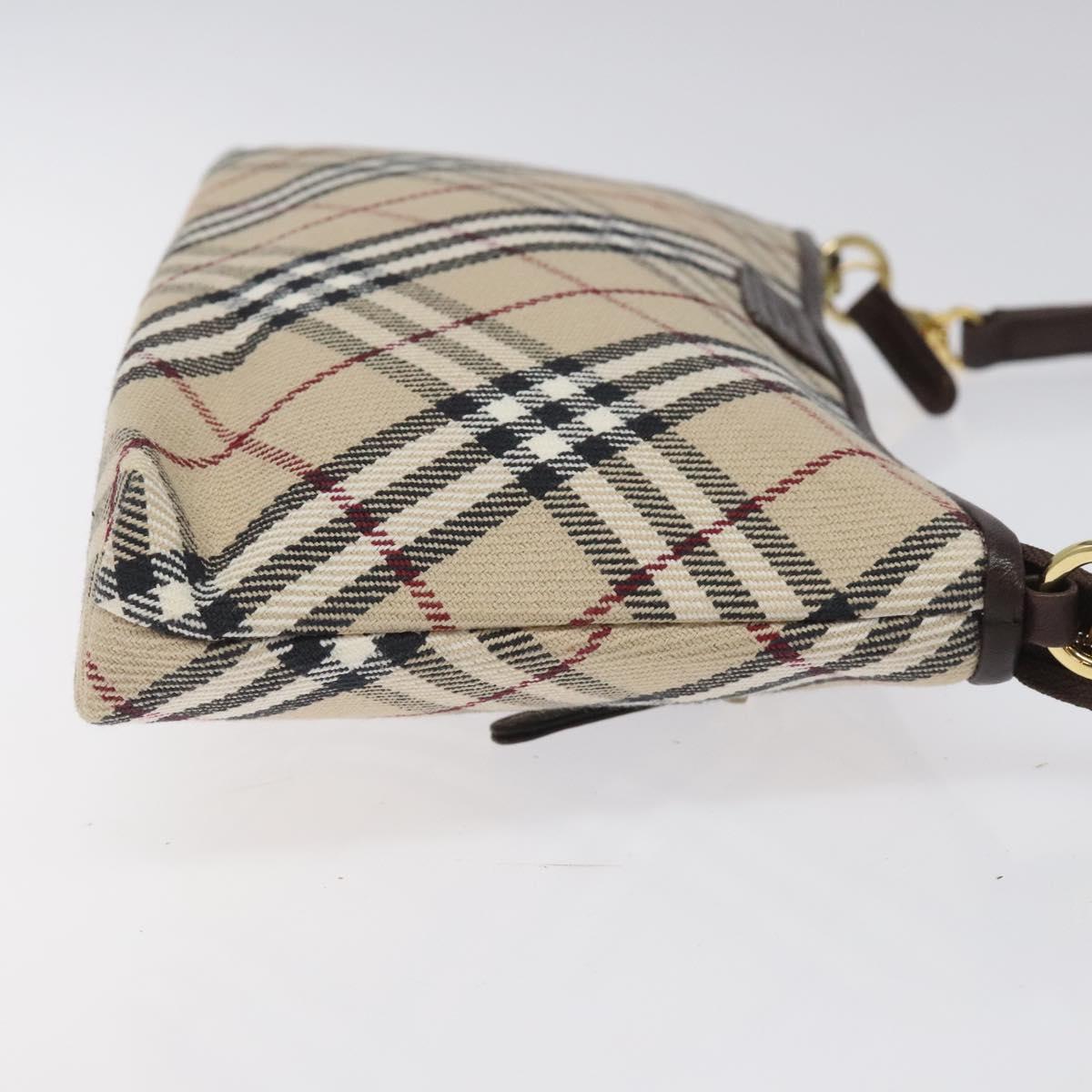 Burberry Nova Check Beige Canvas Clutch Bag (Pre-Owned)