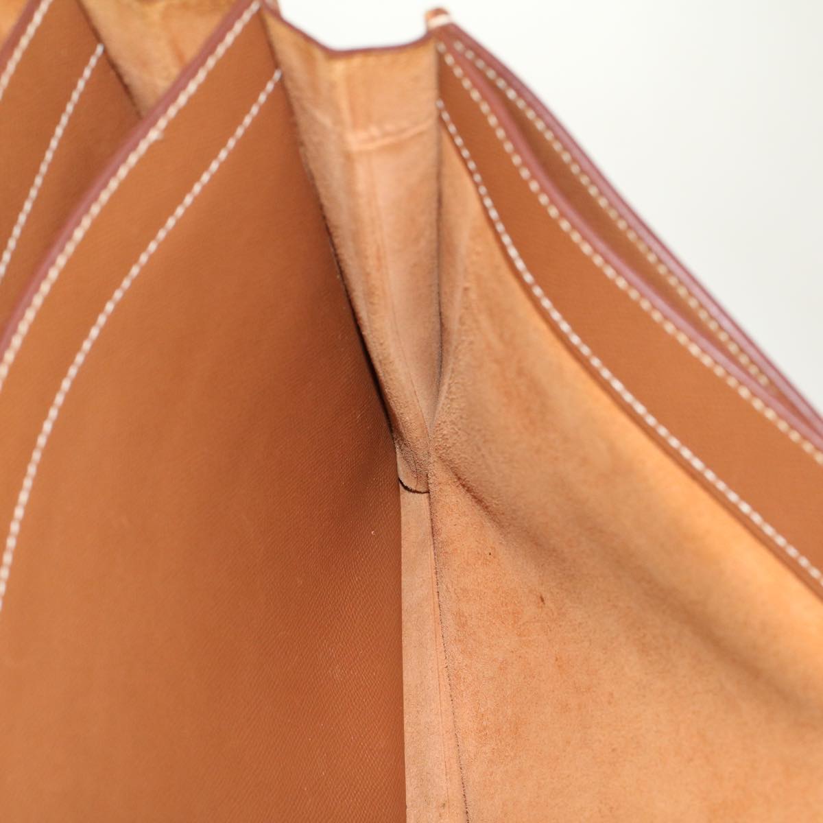 Hermès -- Brown Leather Briefcase Bag (Pre-Owned)