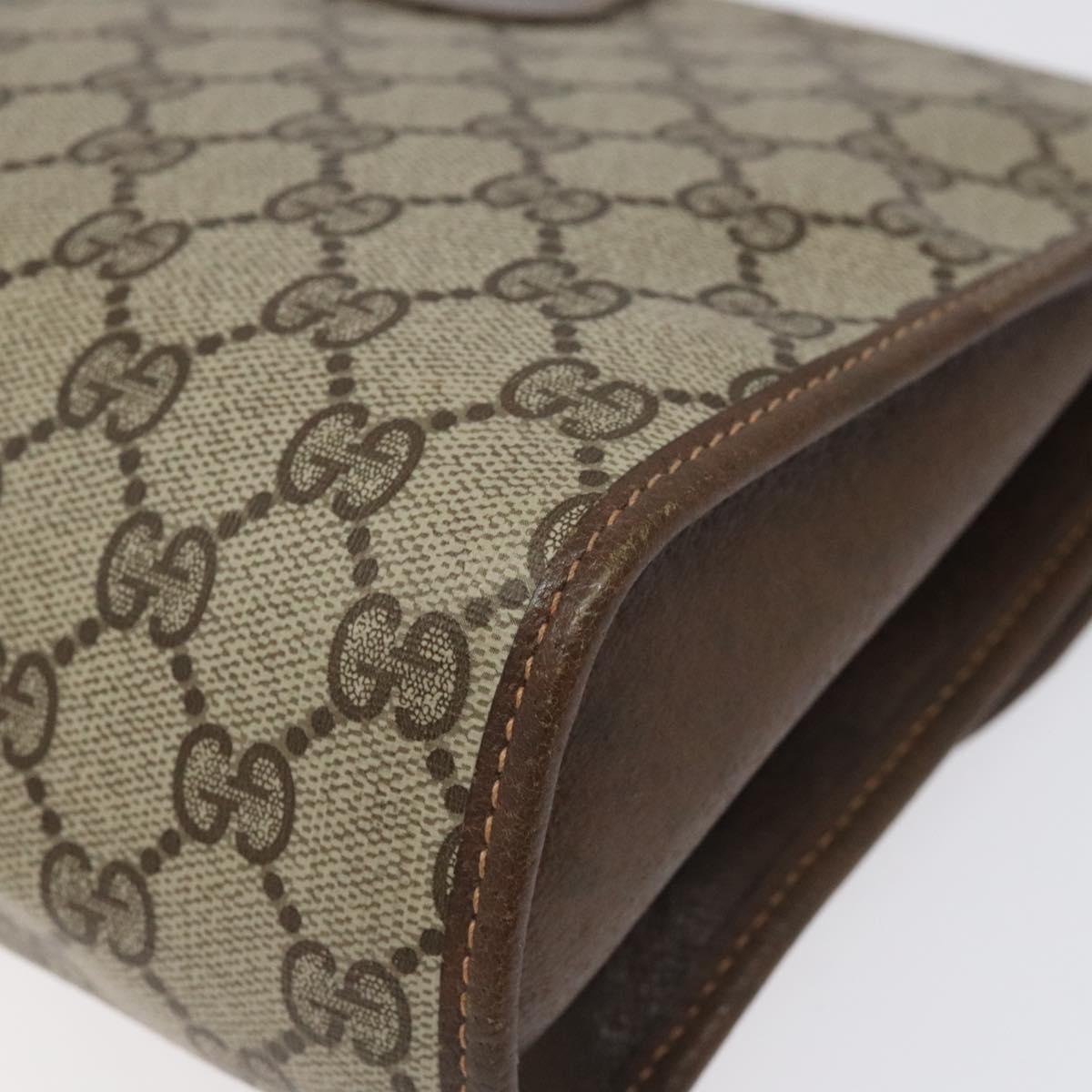 Gucci Ophidia Beige Canvas Clutch Bag (Pre-Owned)