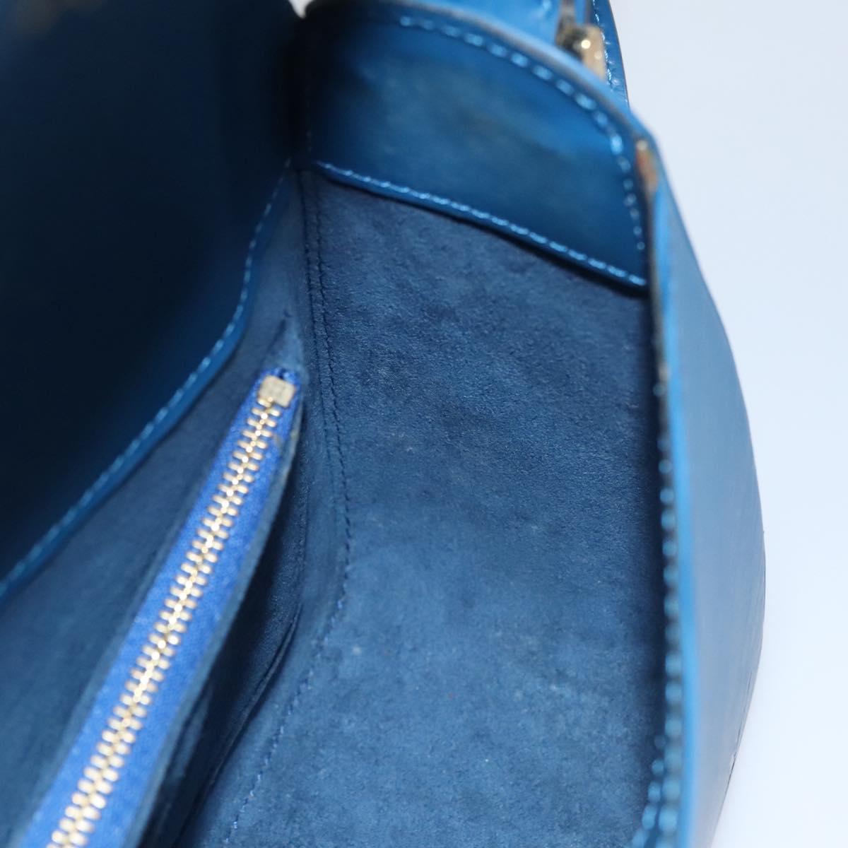 Louis Vuitton Grenelle Blue Leather Shoulder Bag (Pre-Owned)