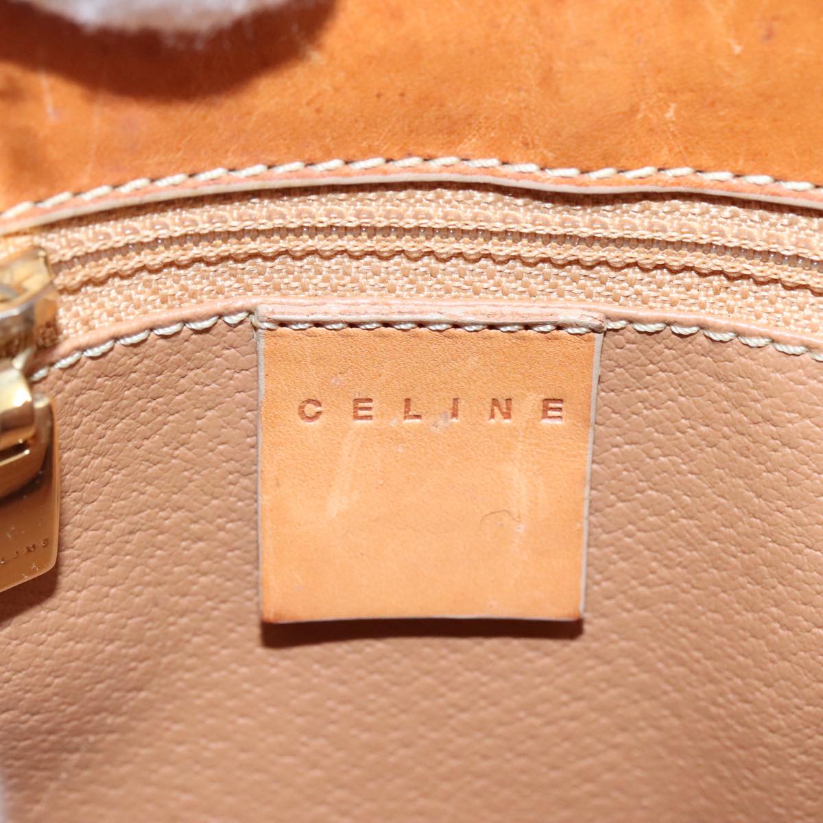 Céline Macadam Beige Canvas Handbag (Pre-Owned)