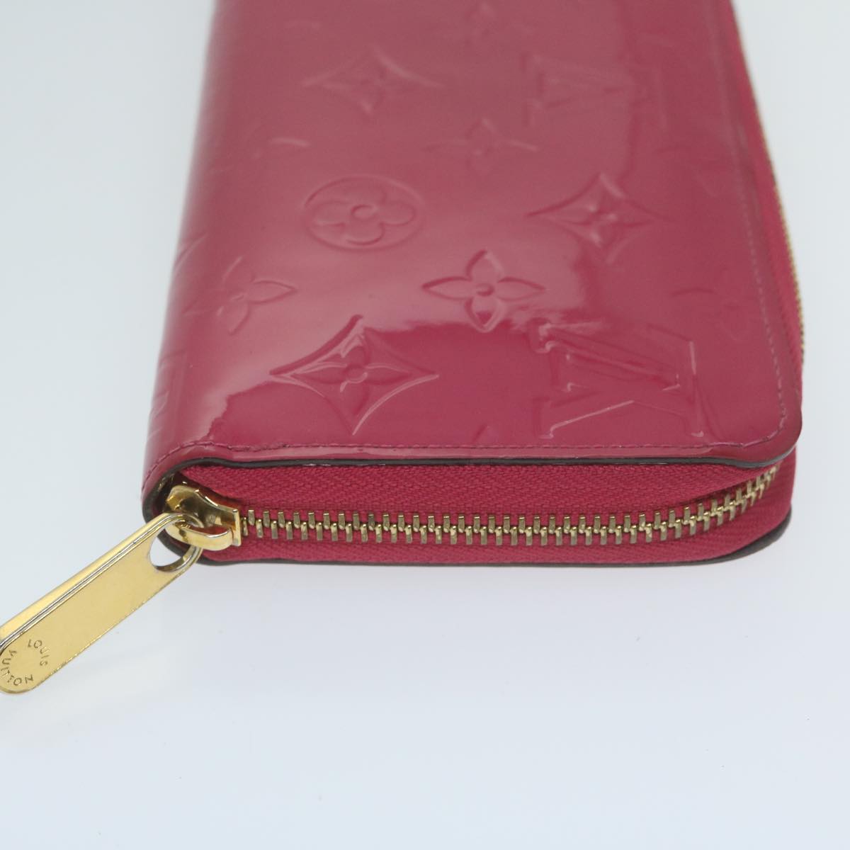 Louis Vuitton Zippy Wallet Pink Patent Leather Wallet (Pre-Owned)