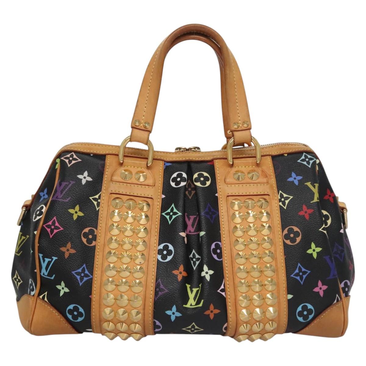 Louis Vuitton Courtney Black Canvas Handbag (Pre-Owned)
