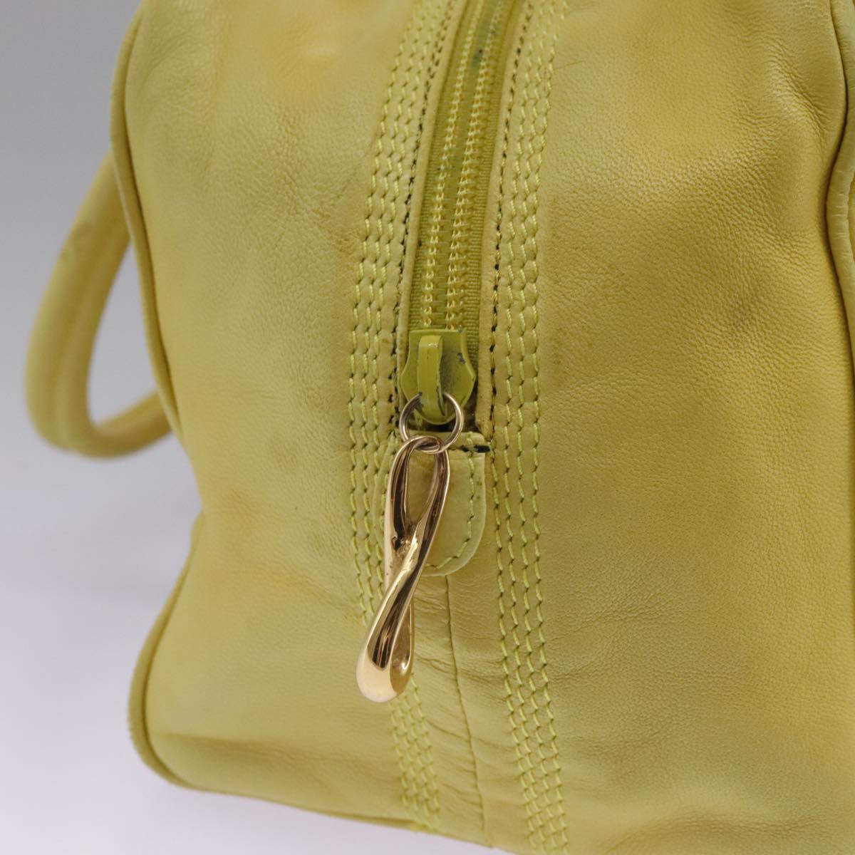 Loewe Anagram Yellow Leather Handbag (Pre-Owned)