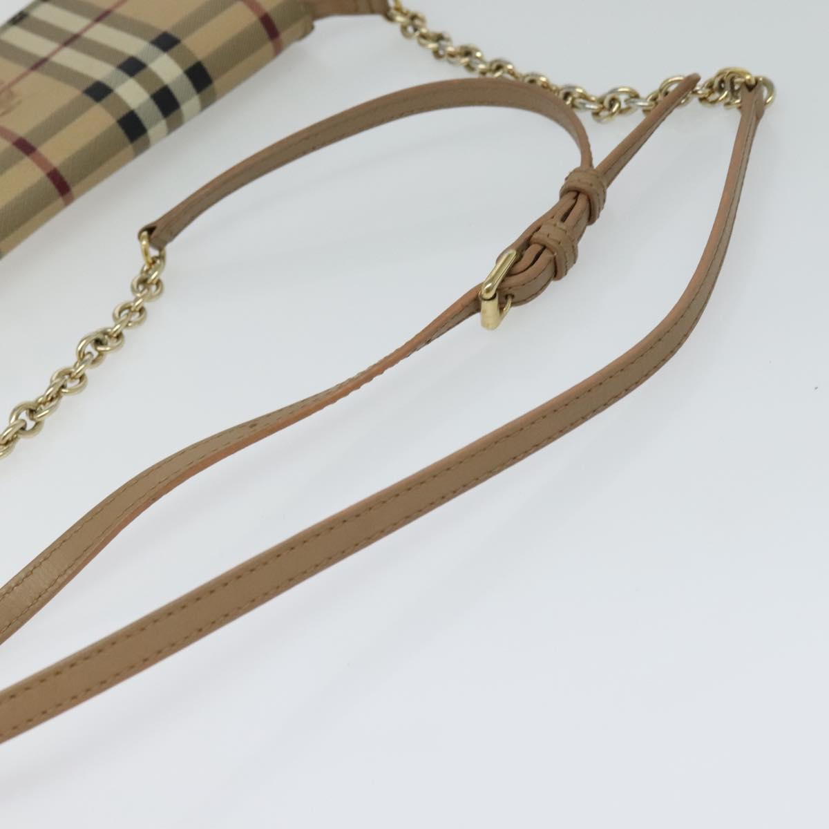Burberry Haymarket Beige Canvas Wallet (Pre-Owned)