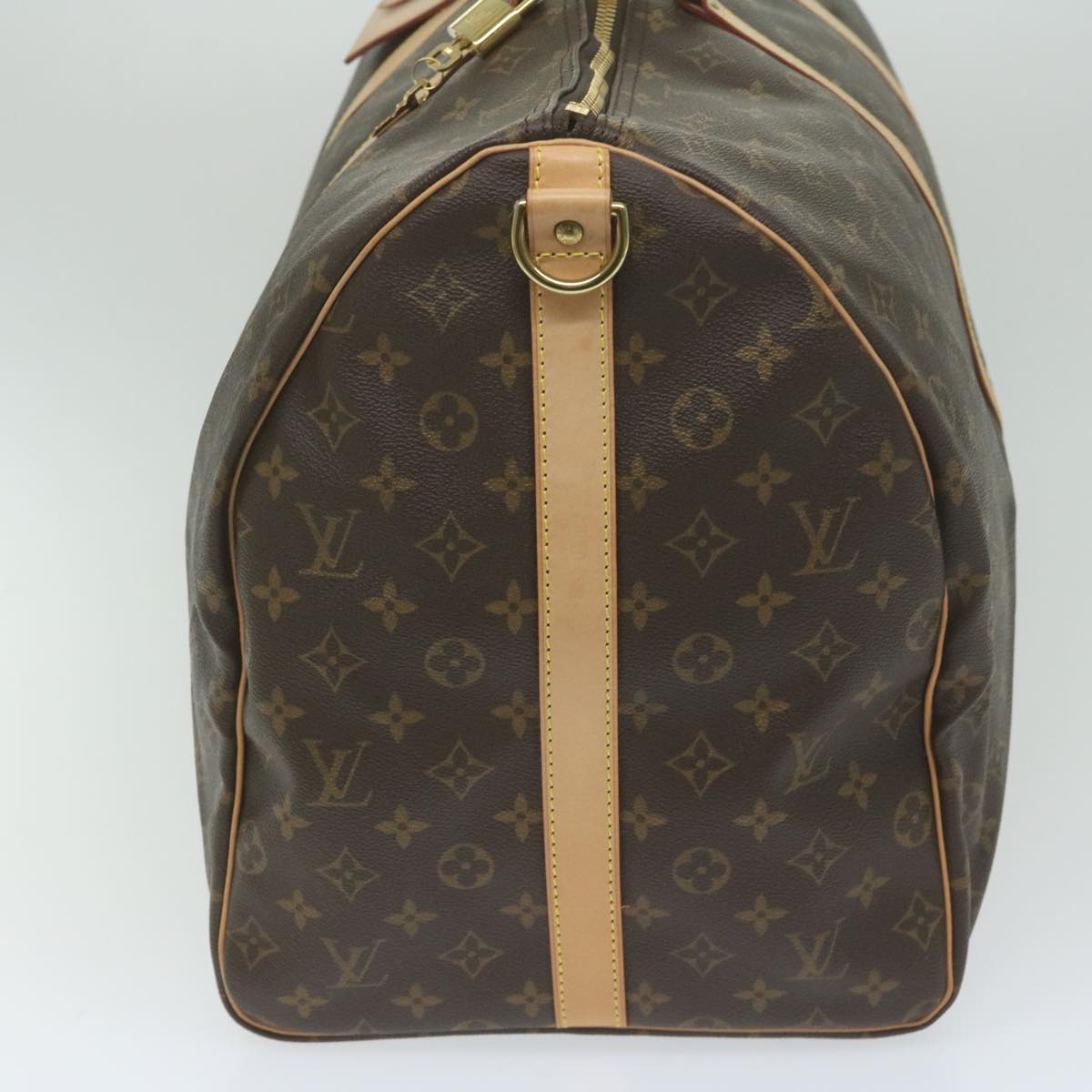 Louis Vuitton Keepall Bandoulière 60 Brown Canvas Shoulder Bag (Pre-Owned)