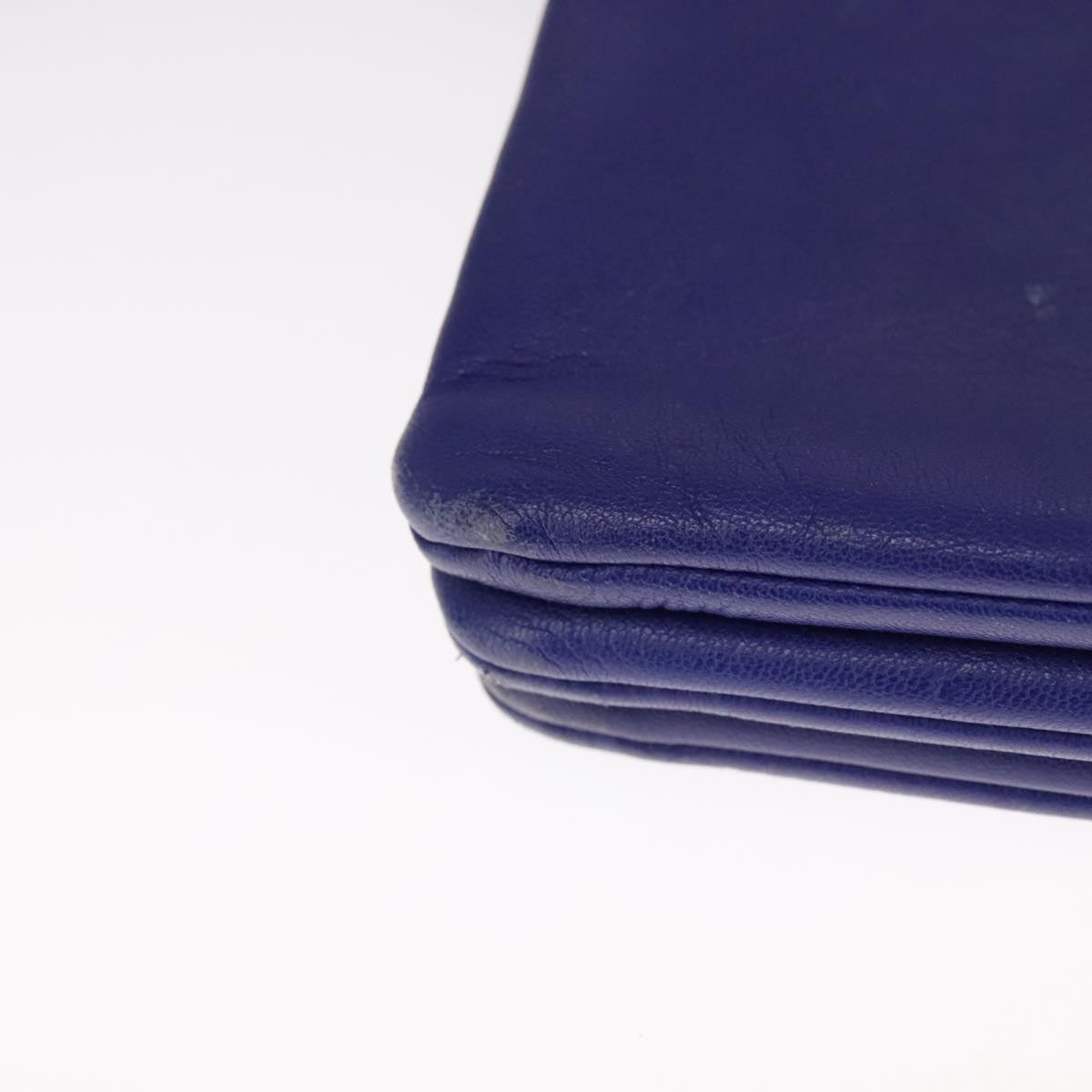 Céline Trio Blue Leather Shoulder Bag (Pre-Owned)