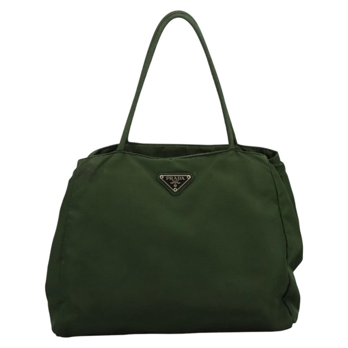 Prada Tessuto Khaki Synthetic Handbag (Pre-Owned)