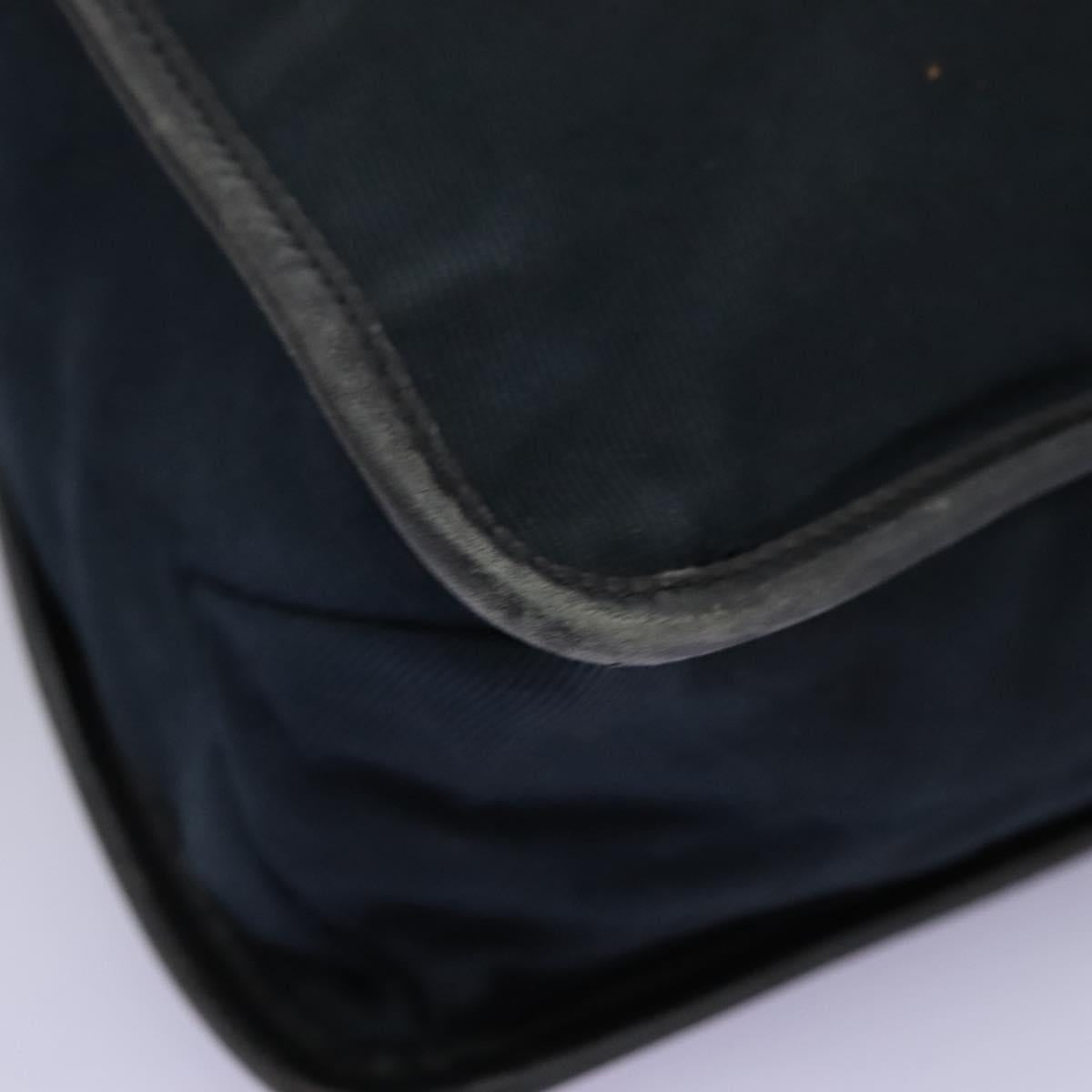 Gucci Navy Canvas Shoulder Bag (Pre-Owned)