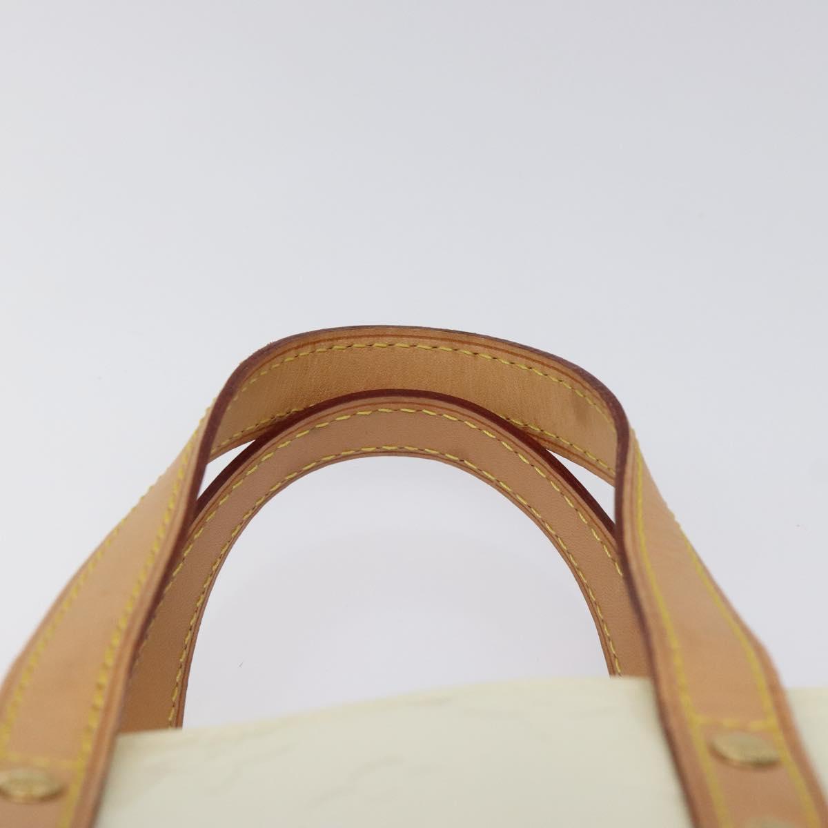 Louis Vuitton Reade Ecru Patent Leather Handbag (Pre-Owned)