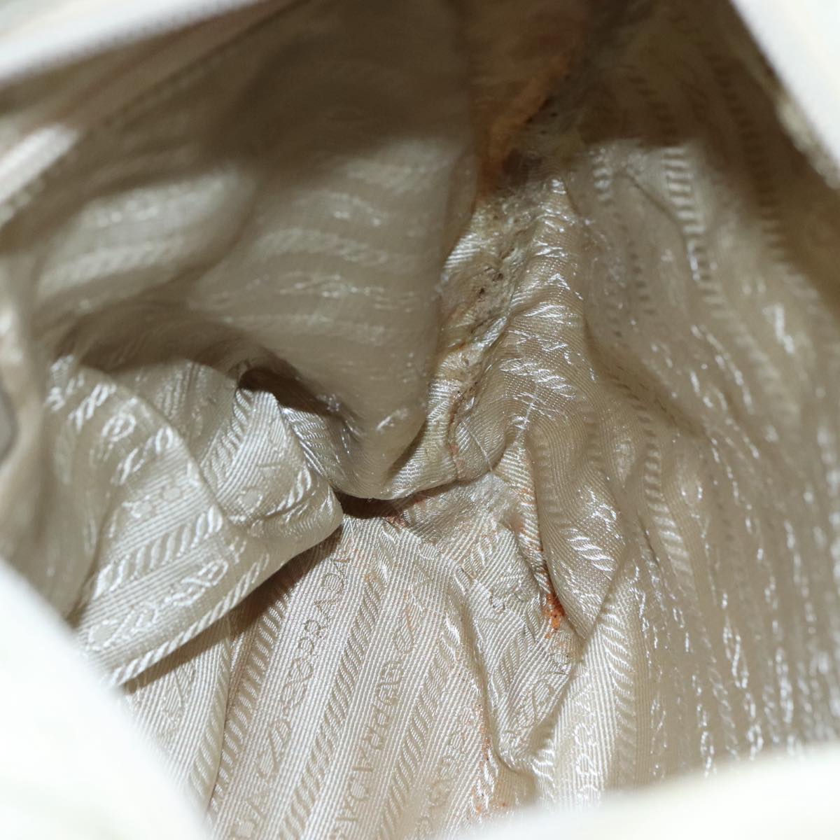 Prada Re-Nylon Beige Synthetic Tote Bag (Pre-Owned)